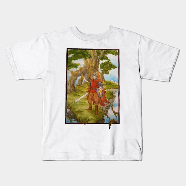 Warrior of the Lord Kids T-Shirt by smorgetarken